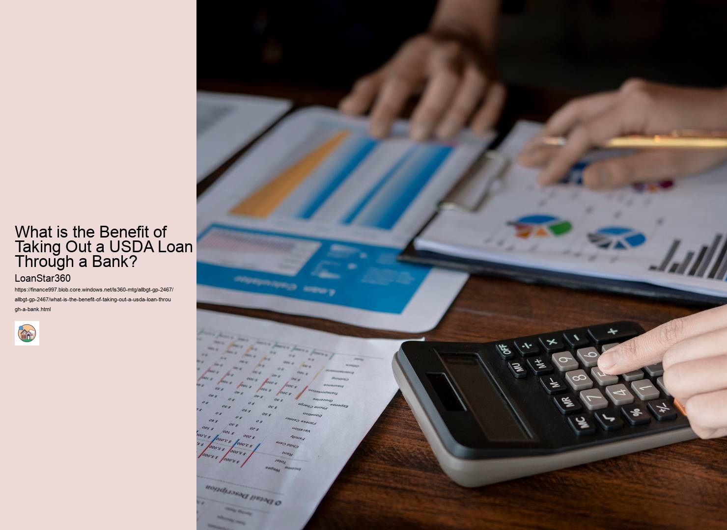 What is the Benefit of Taking Out a USDA Loan Through a Bank? 
