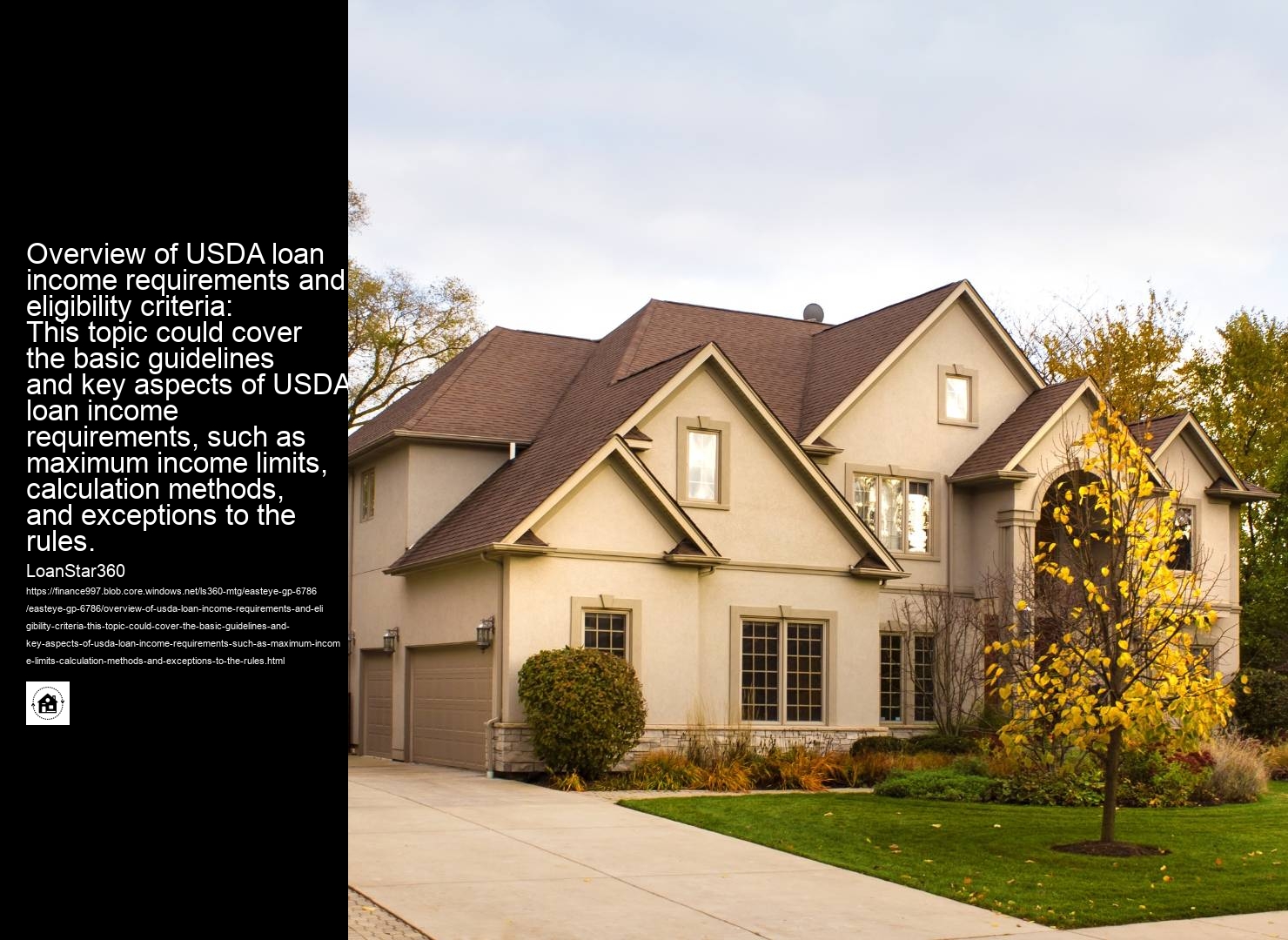 Overview of USDA loan income requirements and eligibility criteria: This topic could cover the basic guidelines and key aspects of USDA loan income requirements, such as maximum income limits, calculation methods, and exceptions to the rules.