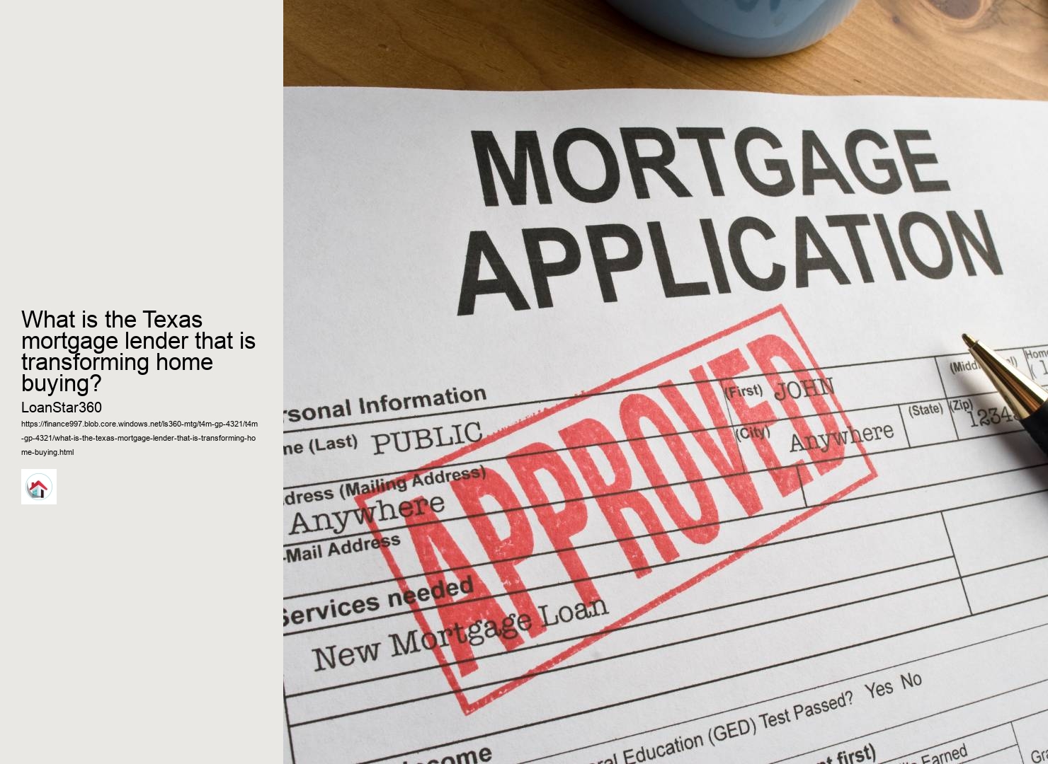 What is the Texas mortgage lender that is transforming home buying?